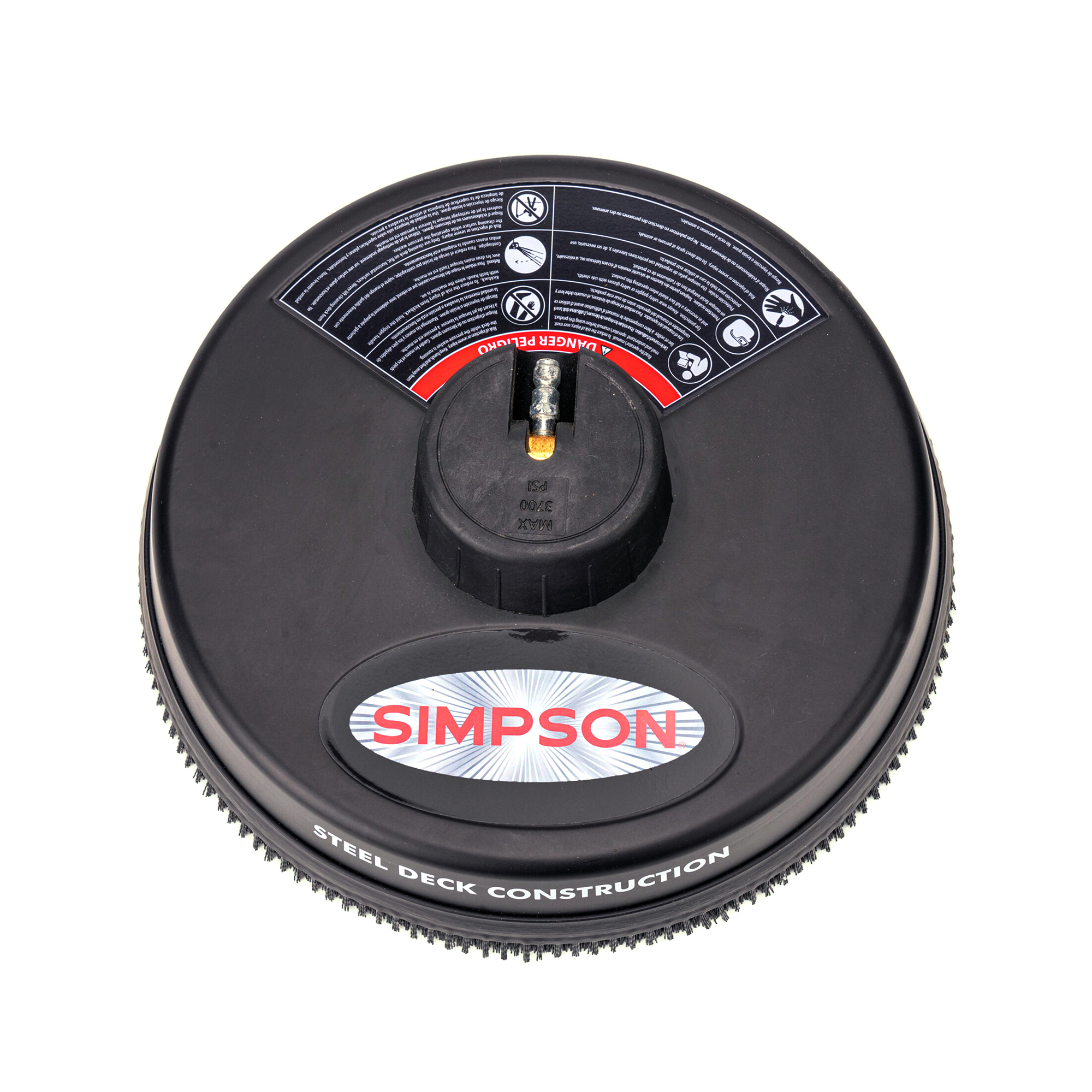 SIMPSON Universal 15? Pressure Washer Surface Cleaner- Cold Water Use - Recommended Minimum 1500 PSI up to Maximum 3700 PSI
